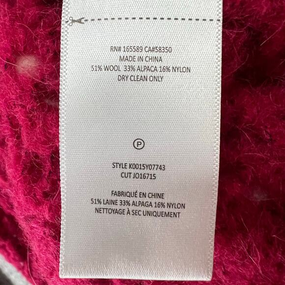 Joie Vara Sweater Womens XS Wool Alpaca Blend Open Knit Cardigan Button Up Soft - Picture 14 of 15